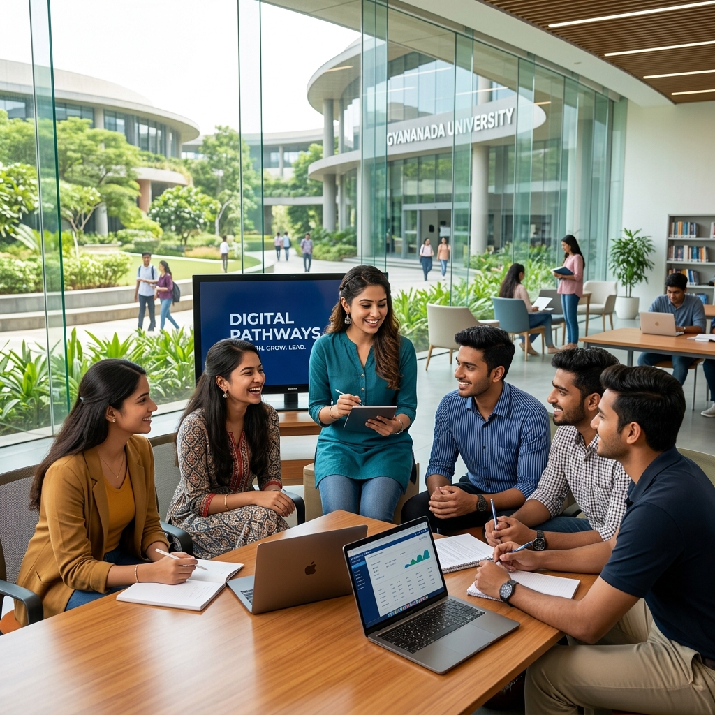 Confident Professionals collaborating